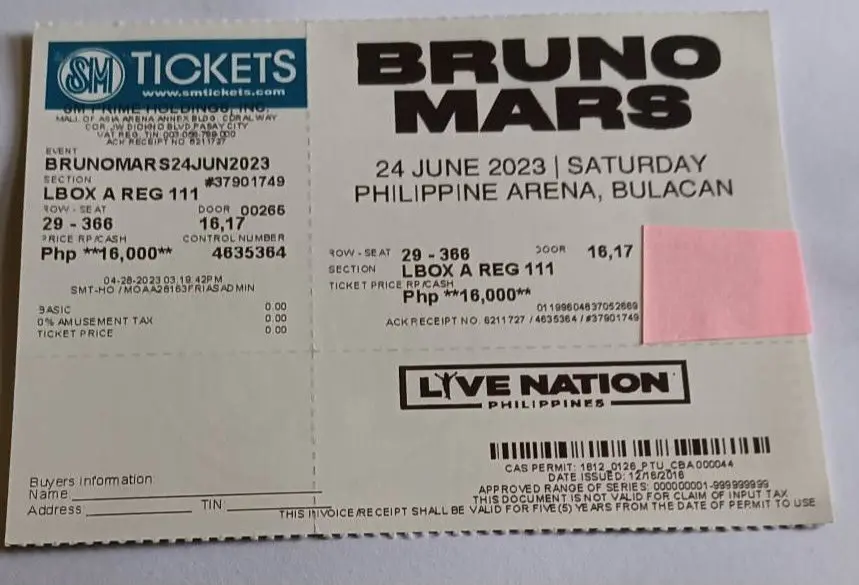 bruno mars tickets 0