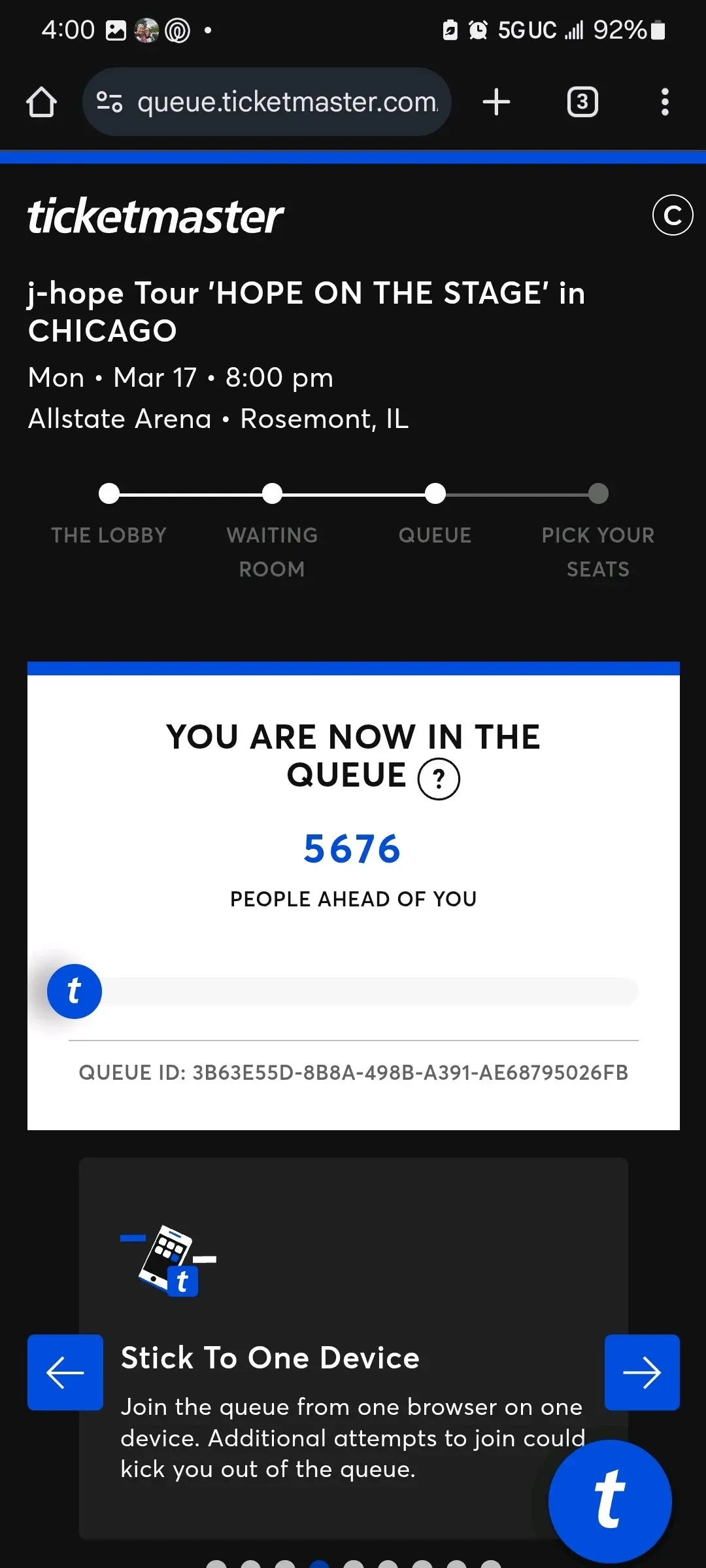 ticketmaster bts