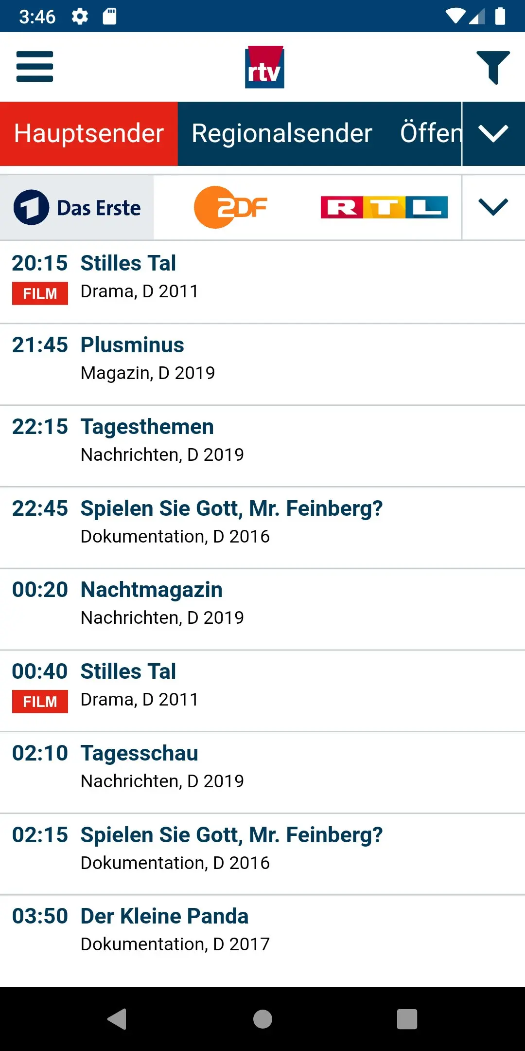 fernsehprogramm heute