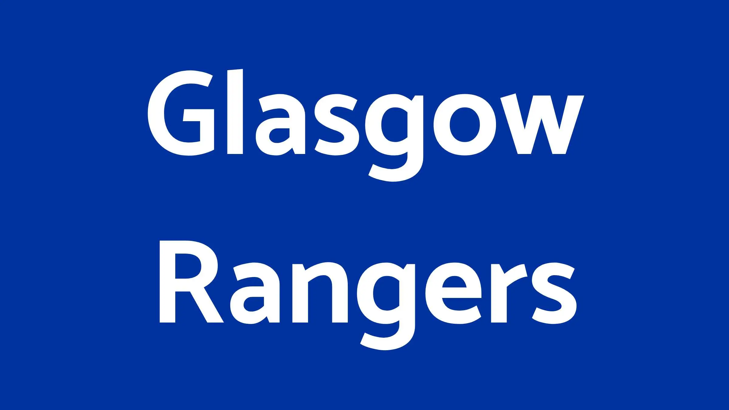 glasgow rangers