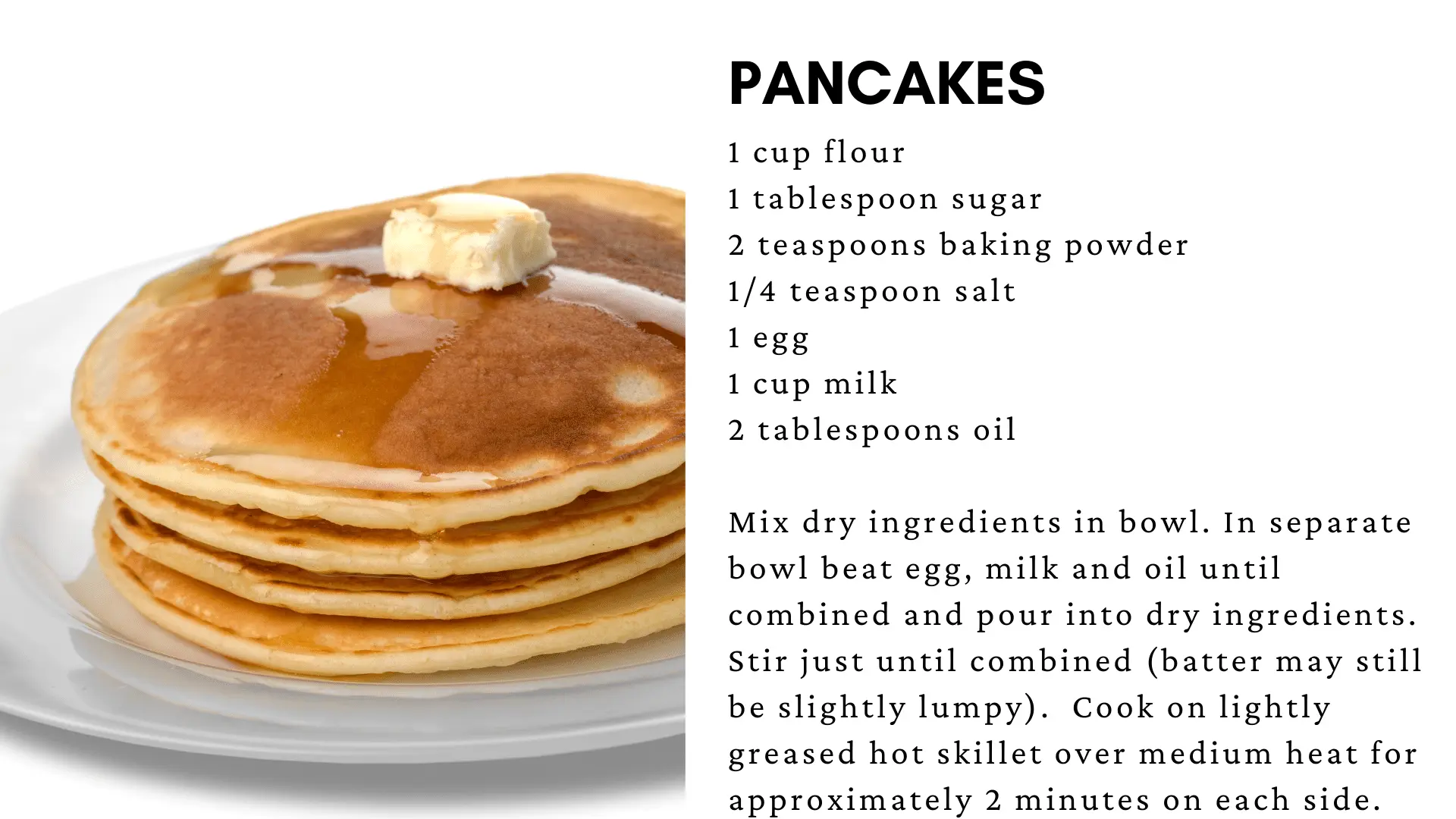 how to make pancakes