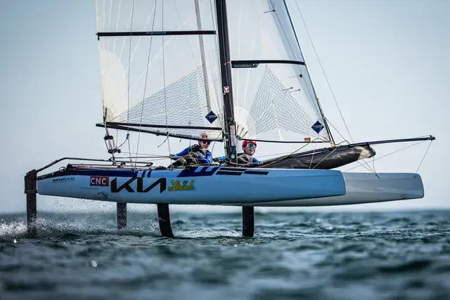 Ein spannender Regattatag für Laura Farese und Matthäus Zöchling in Los Angeles. | Foto: OeSV/Dominik Matesa